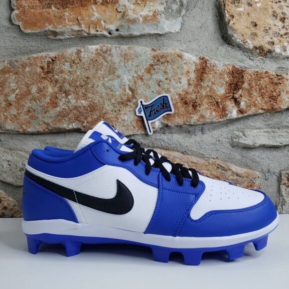 Size 13 Nike Air Jordan 1 Retro Low MCS Royal Blue Cleats Football Baseball main image 7